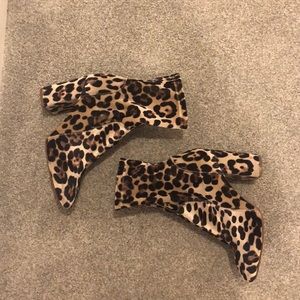 River Island Cheetah Sock boots